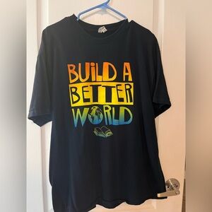 Black T-Shirt with Colorful Graphic